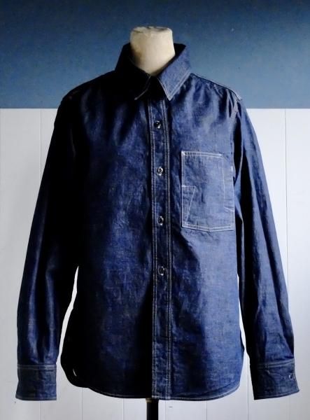 クラシックワークスタイル！SURGICAL DENIM】インディゴ/ワークシャツ
