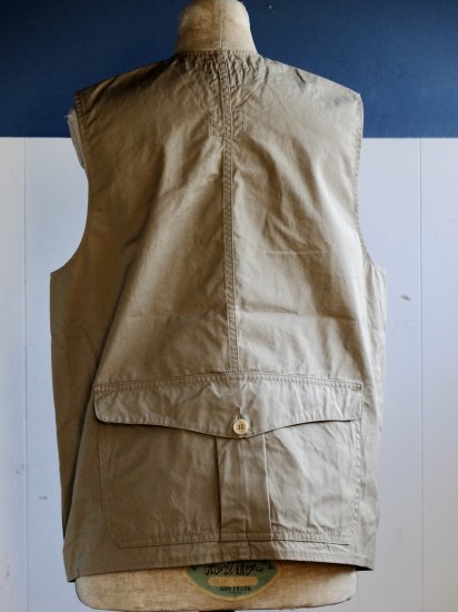 Workers/ワーカーズ 『Hunting Cruiser Vest / ハンティングクルーザベスト 』Light Ventile, Beige