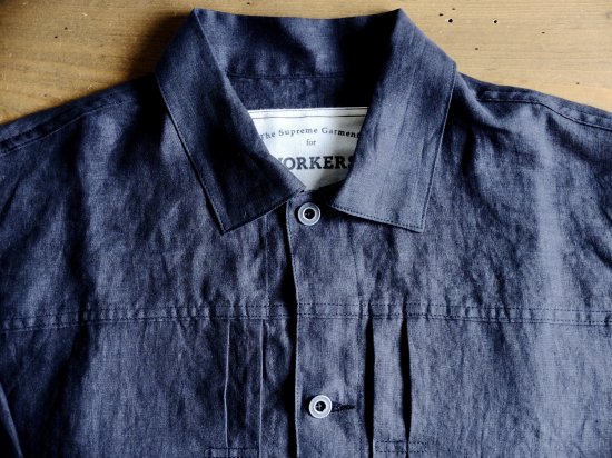 Workers/ワーカーズ 『213 Linen Jacket 』Charcoal Linen チャコール