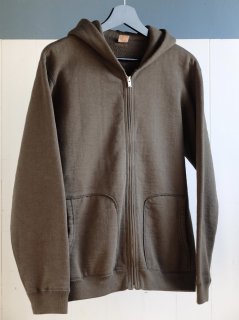 DELUXEWARE/デラックスウエア SPZ-00『FULLZIP PARKA PLAIN/フルジップパーカー』OLIVE オリーブ