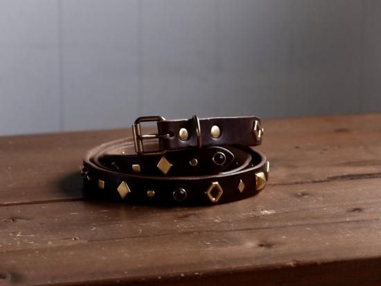 RE.ACT/リアクト『Studs Narrow Belt /スタッズナローベルト