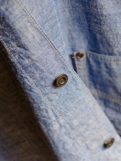 DELUXEWARE/デラックスウエア 7644B『40S CHAMBRAY SHIRT』インディゴ
