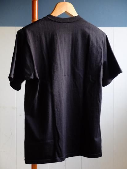 デラックスウェア　ブラックTシャツ DELUXE WARE デラックスウエア SDHT-00『HENLY NECK T-SHIRT
