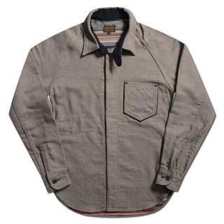 <img class='new_mark_img1' src='https://img.shop-pro.jp/img/new/icons15.gif' style='border:none;display:inline;margin:0px;padding:0px;width:auto;' />DELUXEWARE/デラックスウエア 7649C『40S NATIVE BORDER/ネイティブボーダー』ヘビーネルシャツ GRAY グレー