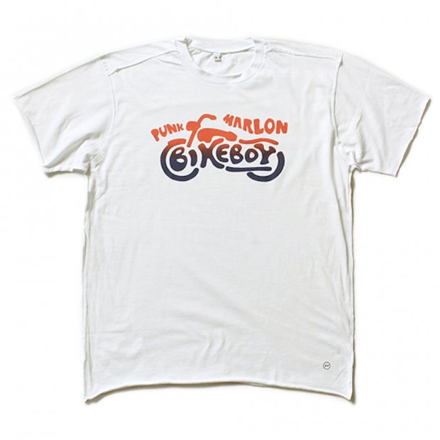 AKA SIX simon barker × FRAGMENT DESIGN / BIKE BOY TEE - Candyrim