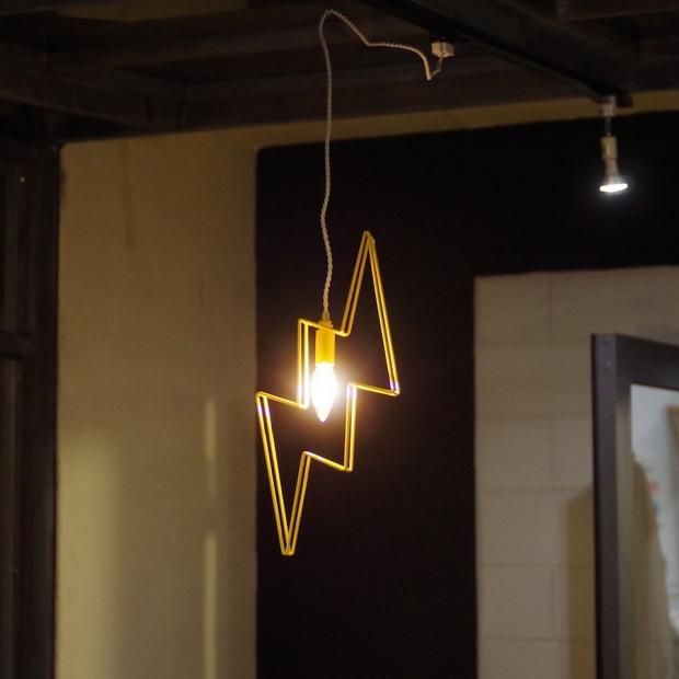 yellow HAMMER イエローカミナリ形ペンダントライト　Candyrim yellow HAMMER ”THUNDER PENDANT LIGHT” - Candyrim