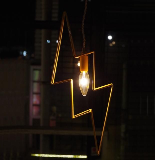 yellow HAMMER イエローカミナリ形ペンダントライト　Candyrim yellow HAMMER ”THUNDER PENDANT LIGHT” - Candyrim