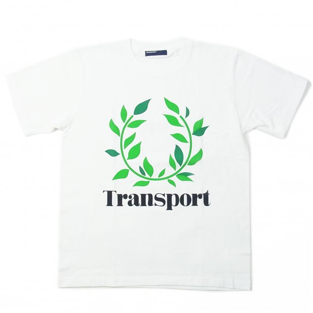 TRANSPORT LAUREL flocky print T-SHIRT WHITE - Candyrim