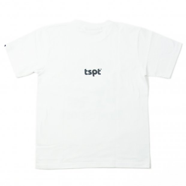 TRANSPORT LAUREL flocky print T-SHIRT WHITE - Candyrim