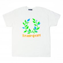 TRANSPORT Laurel Neon Print TEE -white- 