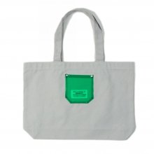 PEEL&LIFT PVC pocket canvas torte bag -gray-