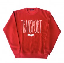 <img class='new_mark_img1' src='https://img.shop-pro.jp/img/new/icons14.gif' style='border:none;display:inline;margin:0px;padding:0px;width:auto;' />TRANSPORT tspt LOGO SWEAT -red-