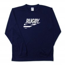 O3 RUGBY GAME wear & goods THE RUGBY BLACKS dry L/S TEE -navy-