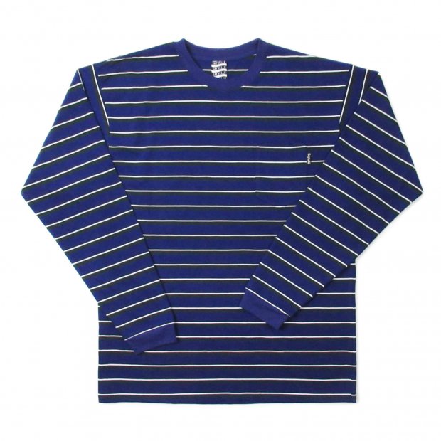 SAYHELLO / Border Pocket L/S Tee - Candyrim