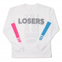 O3 RUGBY GAME wear & goods LOSERS dry L/S TEE -white-