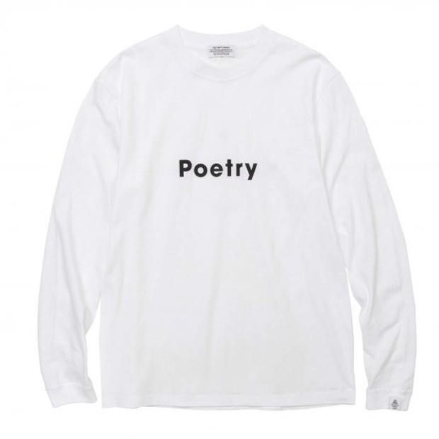 POET MEETS DUBWISE | Poetry Long Sleeve T-Shirt -white- -Candyrim