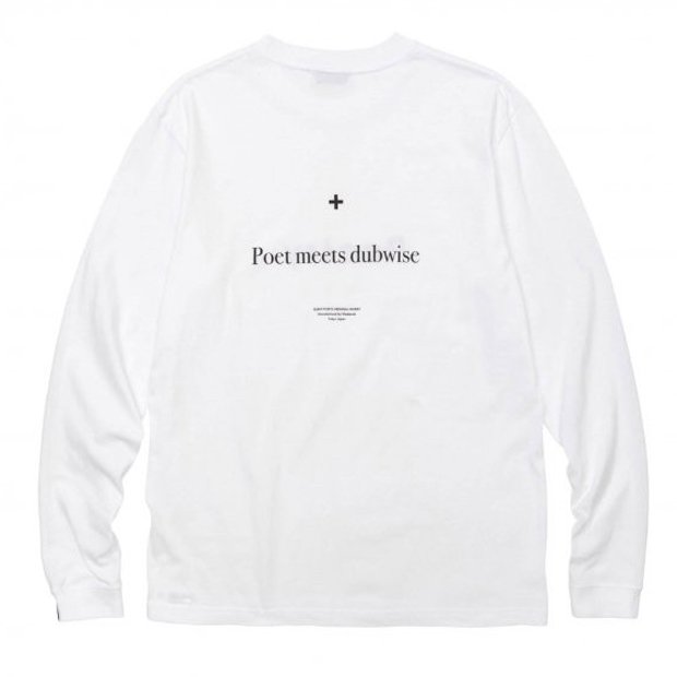 POET MEETS DUBWISE | Poetry Long Sleeve T-Shirt -white- -Candyrim STORE-