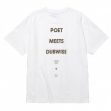 <img class='new_mark_img1' src='https://img.shop-pro.jp/img/new/icons14.gif' style='border:none;display:inline;margin:0px;padding:0px;width:auto;' />【Lのみ】POET MEETS DUBWISE PMD Logo T-Shirt -white-