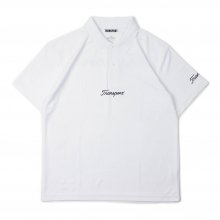 TRANSPORT × CLUBHAUS Performance Polo - white
