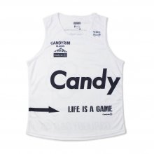 O3 RUGBY GAME wear & goods BIG LOGO SINGLET by YBC -white-