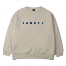 <img class='new_mark_img1' src='https://img.shop-pro.jp/img/new/icons14.gif' style='border:none;display:inline;margin:0px;padding:0px;width:auto;' />CANDYRIM -wareline- CANDYR. CREW NECK SWEAT loosewide -sand beige-