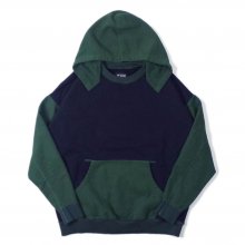 <img class='new_mark_img1' src='https://img.shop-pro.jp/img/new/icons14.gif' style='border:none;display:inline;margin:0px;padding:0px;width:auto;' />THE FABRIC ATOZUKE SWEAT HOODIE -navy/green-