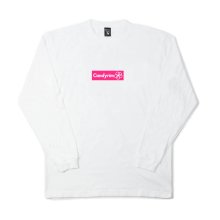<img class='new_mark_img1' src='https://img.shop-pro.jp/img/new/icons14.gif' style='border:none;display:inline;margin:0px;padding:0px;width:auto;' />CANDYRIM -wareline- BOX LOGO L/S TEE -white/naon pink-