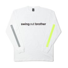 CANDYRIM -wareline- SWING out L/S TEE -white-