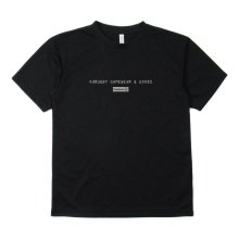 O3 RUGBY GAME wear & goods  RROGRAMING LOGO dry S/S TEE -black-