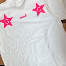 O3 RUGBY GAME wear & goods  STAR G&G S/S heavyweight TEE -white-
