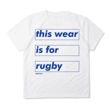 O3 RUGBY GAME wear & goods this wear dry S/S TEE -white/blue-