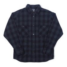 <img class='new_mark_img1' src='https://img.shop-pro.jp/img/new/icons14.gif' style='border:none;display:inline;margin:0px;padding:0px;width:auto;' />THE FABRIC DARK CHECK SHIRTS -black-