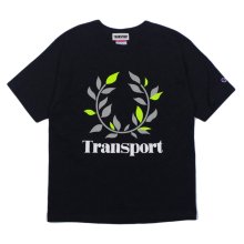 <img class='new_mark_img1' src='https://img.shop-pro.jp/img/new/icons14.gif' style='border:none;display:inline;margin:0px;padding:0px;width:auto;' />TRANSPORT LAUREL heavy weight T-SHIRT  -candyrim exclusive- -black/gray-