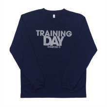 O3 RUGBY GAME wear & goods TRAINING DAY dry L/S TEE -navy/gray-