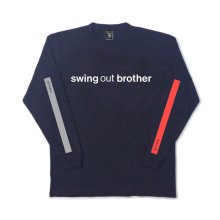 【Mのみ】CANDYRIM -wareline- SWING out L/S TEE -navy-