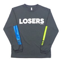 O3 RUGBY GAME wear & goods LOSERS dry L/S TEE -gray-