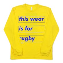 O3 RUGBY GAME wear & goods this wear dry L/S TEE -daisy/blue/gray-