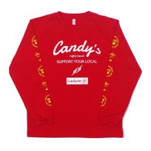 O3 RUGBY GAME wear & goods Candy's S.Y.L. L/S TEE -red-