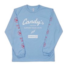 O3 RUGBY GAME wear & goods Candy's S.Y.L. L/S TEE -lightblue-