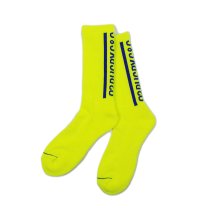 <img class='new_mark_img1' src='https://img.shop-pro.jp/img/new/icons2.gif' style='border:none;display:inline;margin:0px;padding:0px;width:auto;' />O3 RUGBY GAME wear & goods BIG LOGO SOCKS -neonyellow/navy-