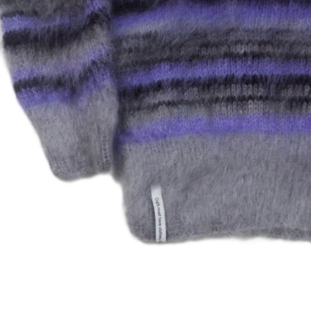 AKA SIX simon barker / SCRAP MOHAIR JUMPER BLACK SCRAP - Candyrim