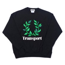 <img class='new_mark_img1' src='https://img.shop-pro.jp/img/new/icons6.gif' style='border:none;display:inline;margin:0px;padding:0px;width:auto;' />TRANSPORT LAUREL REVERSE WEAVE 12oz CREW SWEAT   -candyrim exclusive- -black/og-