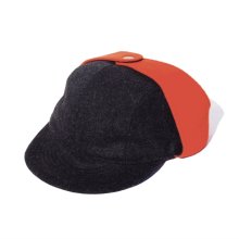 THE COLOR THE BOMBER COMB CAP -black/orange-
