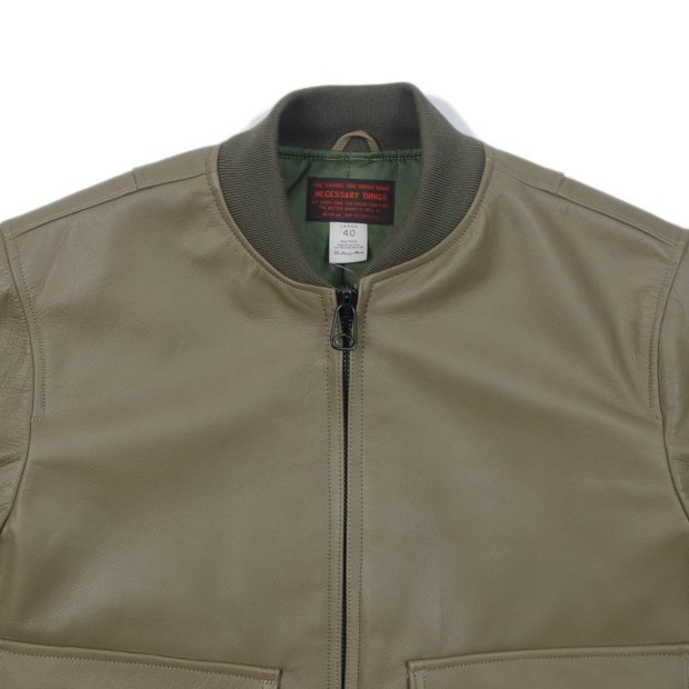 THE UNION | THE FABRIC TF-8 LETHER JKT -olive- - Candyrim