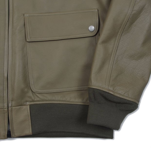 THE UNION | THE FABRIC TF-8 LETHER JKT -olive- - Candyrim