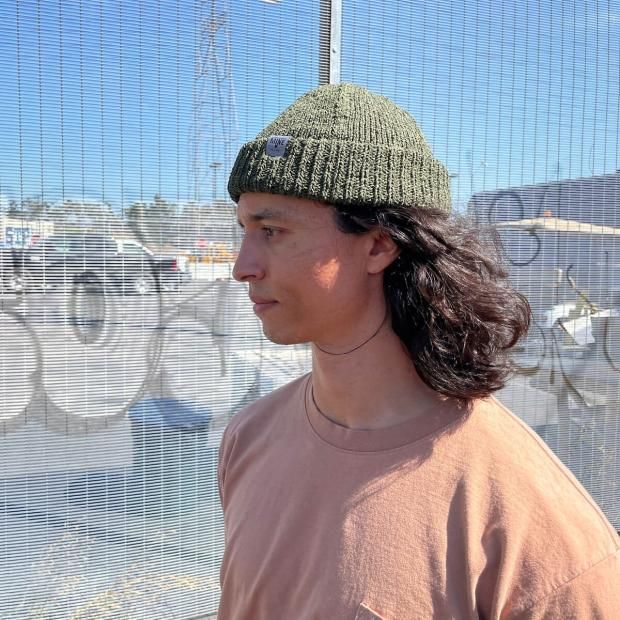 MINE USA マイン　ビーニー　2way Paper Beanie MINE - 2Way Paper Beanie -ビーニー-（Black×Gray / ブラック
