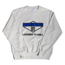 <img class='new_mark_img1' src='https://img.shop-pro.jp/img/new/icons14.gif' style='border:none;display:inline;margin:0px;padding:0px;width:auto;' />CANDYRIM -wareline- BARBECUE BOYS CREW NECK SWEAT heavyweight -blue-
