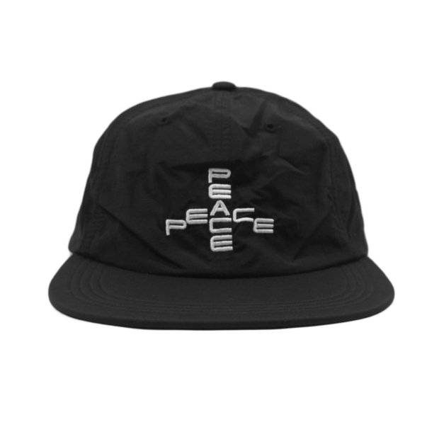 GARBAGE Soft Brim 6Panel Cap(PEACE)BLACK
