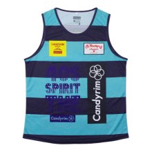 <img class='new_mark_img1' src='https://img.shop-pro.jp/img/new/icons9.gif' style='border:none;display:inline;margin:0px;padding:0px;width:auto;' />O3 RUGBY GAME wear & goods BORDER SINGLET by YBC -navy/sax-