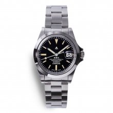 <img class='new_mark_img1' src='https://img.shop-pro.jp/img/new/icons8.gif' style='border:none;display:inline;margin:0px;padding:0px;width:auto;' />Naval Watch Produced By LOWERCASE FRXA001 Mechanical S/S 3 links Metal band -Black Dial-